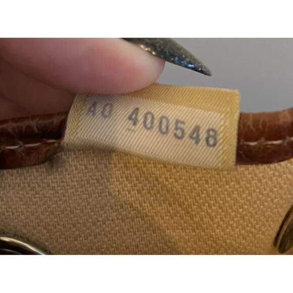 RARE Vintage Dooney & Bourke Drawstring Bucket Bag Crocodile - Picture 4 of 5